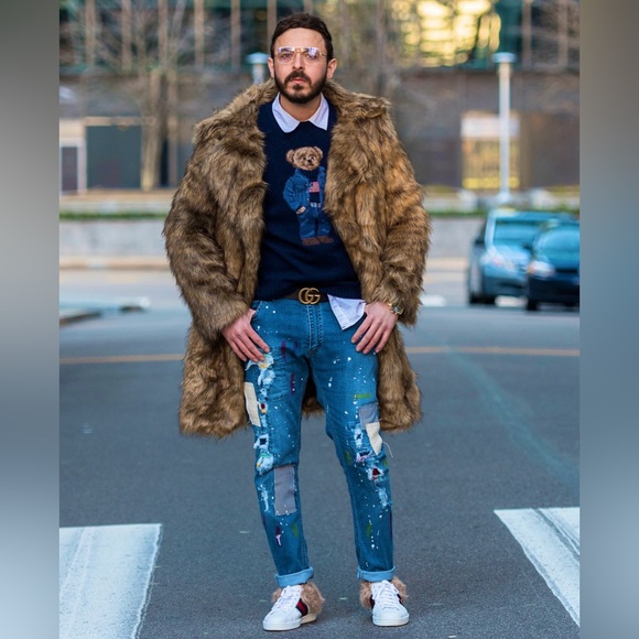 Final sale 🤯🔥 Real FUR  Gucci ACE In excellent condition size 11&11.5 !!! - Picture 8 of 9